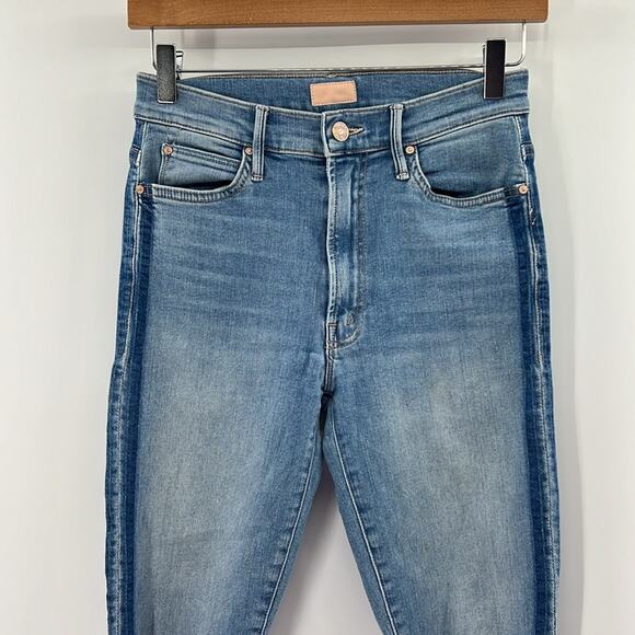 Mother Stunner Zip Ankle Step Fray Jeans - Light Kitty Racer - 26 - Picture 2 of 10